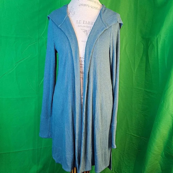Athleta Womens Borealis Green Harmony‎ Wrap Sweater Cardigan Small - Picture 1 of 5